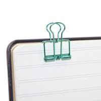Novelty Solid Color Hollow Out Metal Binder Clip Notes Letter Paper Clip (1 Pc)