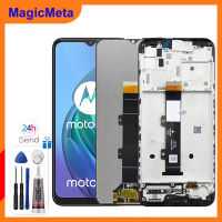 MagicMeta จอแอลซีดีไอพีเอซต้นฉบับสำหรับ Motorola Moto G10พร้อมกรอบชิ้นส่วนจอสัมผัสแอลซีดีของเครื่องแปลงดิจิทัลสำหรับ Motorola Moto หน้าจอ G10