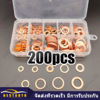 360/200/100Pcs Copper Sealing Solid Gasket Washer Sump Plug Oil For Boat Crush Flat Seal Ring Tool Hardware Accessories