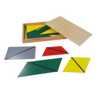 Montessori -  ชุดสามเหลี่ยมในมุมสี่เหลี่ยมหลากสี (Constructive Triangles : Rectangular  Box 1 )
