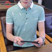 KYUSHUAD เสื้อยืดเสื้อโปโลธุรกิจแขนสั้นผู้ชายเสื้อไซส์ควีน