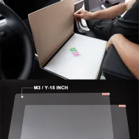 สำหรับ Tesla รุ่น3 15 "Center ควบคุม Touchscreen Navigation Touch Screen Protector, P50 P65 P80 P80D 9H กระจกนิรภัย