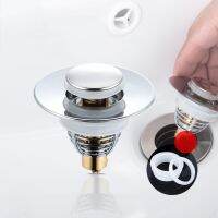 Basin Drain 304 Bathtub Plug Bouncing Core Drainage Filter Hair Catcher Deodorant Anti-Blocking Suitable ！