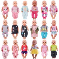 Lovely Series Doll Accessories Clothes Pajamas Casual Clothing Dress For 43Cm Rebirth Doll 18Inch Baby Doll DIY Toy Gifts