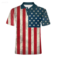 Shirts 2023 Designed Polo Funny Men Summer Tops 3d Shirts American Flag Stripes Print Graphic Oversized-t-shirt Us Size 5xl Unisex summer polo