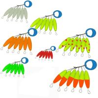 ● 5packs/lot High Quality Seven star Fishing Float Bobber 2 Size Rig Float Beans 8 Colors Striking Beads With Hole A437