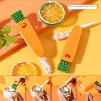 Three-in-One Cup Lid Cleaning Brush Household Kitchen Multifunctional Folding Mini All-round Creative Cleaning Brush