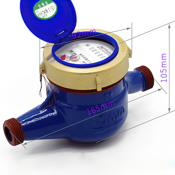 มิเตอร์วัดน้ำ-มาตรน้ำประปา-มาตรวัดน้ำที่ความแม่นยำสูง-มิเตอร์น้ำปะปา-ระบบขับเคลื่อนด้วยแม่เหล็ก-15มม-0-6-นิ้ว-water-meter-4หุน-มิเตอร์น้ำ-dn15