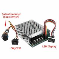 เครื่องควบคุมความเร็วมอเตอร์,DC10-55V 12V 24V 36V 60A PWM ชุดสวิตช์แบบย้อนกลับ CW CCW