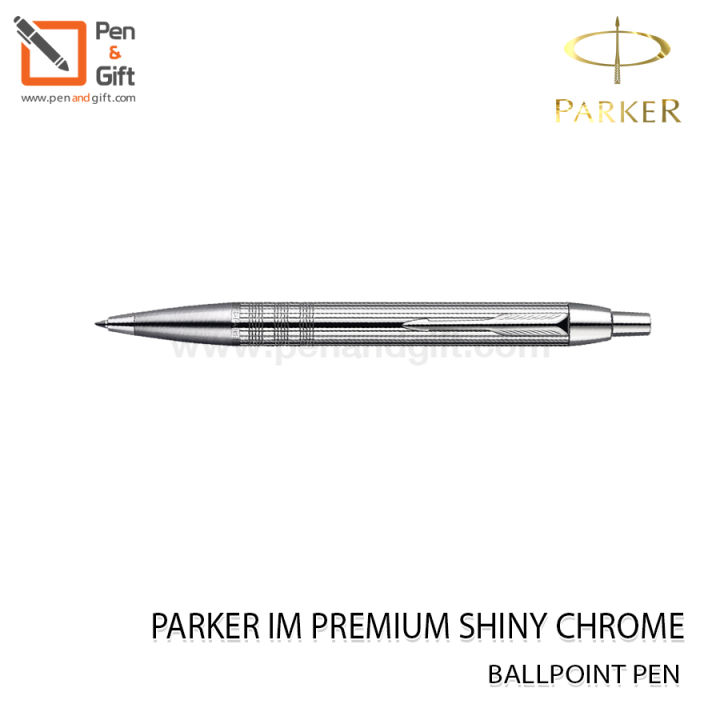 parker-im-premium-shiny-chrome-chiselled-silver-ballpoint-pen-ปากกาลูกลื่น-ป๊ากเกอร์-บอลพ้อยท์-ไอเอ็ม-พรีเมี่ยม-ชายนี่-ชิเซล-โครม-สีเงิน-penandgift
