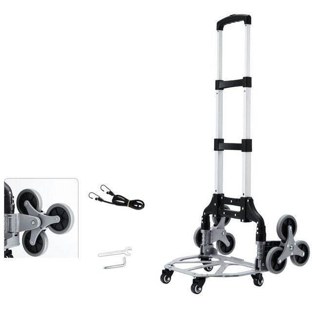 150Kg Heavy Duty Foldable Wheel Trolley Folding Truck Barrow Cart Travel Luggage Shopping Cart