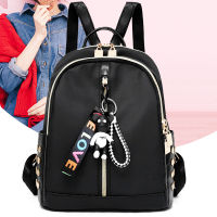 Womens Backpack  Oxford Cloth Fashion Double-opening Shoulder Bags For Teenagers Girl Large Capacity Travel School Bag