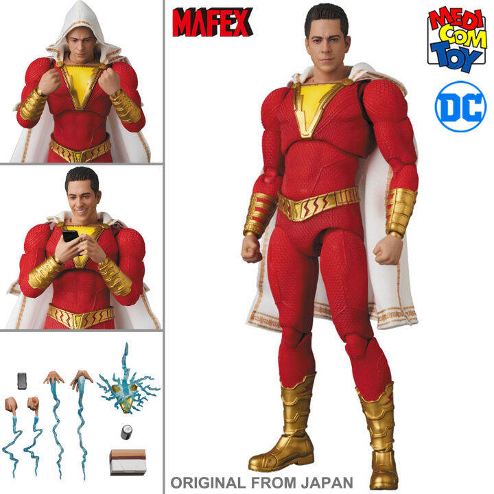 งานแท้ 100% Medicom Toy Mafex จากหนังดังเรื่อง Dc Comics Universe  จักรวาลดีซี Shazam ซาแซม Billy Batson บิลลี่ แบทสัน Ver Figma Genuine From  Japan ฟิกม่า โมเดล ตุ๊กตา อนิเมะ ของขวัญ Anime Model Doll Amiami Hobby Gift  |