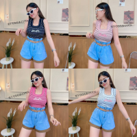 ?MesubShop? เสื้อกล้าม ครอปกล้าม Croptop ไหมพรม  ฟูๆ น่ารักจนใจบางไปหมด แบ๊วมากแม่ ครอปกล้าม ? รุ่น บาบี้