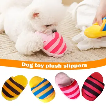 Slipper Shape Dog Chew Toys TPR Dog Teething Toys Interactive