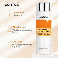 LANBENA Vitamin C Facial Toner Tender Bright Skin Whitening Moisturizing Fading Dark Spots Anti-aging Anti-wrinkle Essence 100ML