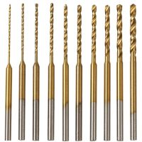 【DT】hot！ JHD-Micro-Twist Bit Set - 10Pcs 0.6Mm-2.2Mm 2.35 Shank Engraving Bits Hole Drilling