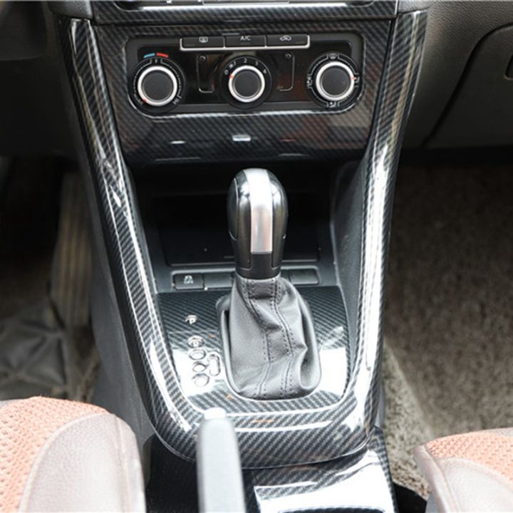 carbon-fiber-central-console-gear-shift-u-type-cover-trim-frame-for-golf-6-mk6-2008-2012-accessories