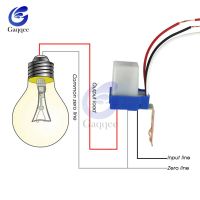 สวิตช์เปิดปิดอัตโนมัติสวิตช์ไฟถนนเซลล์อัตโนมัติ Dc 220V 50-60Hz 10a สวิตช์เซ็นเซอร์สวิตช์แสงแดดตัวควบคุมภาพ Dc 12V 24V