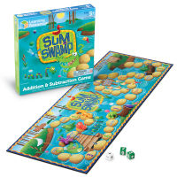 L4K : Learning Resources : Sum Swamp Addition &amp; Subtraction Game : เกมทอยเต๋า ฝึก การบวก การลบ : 5-9 ปี