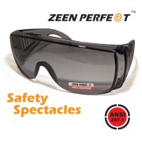 แว่นเซฟตี้ Safety Glasses ZEEN PERFECT มาตราฐาน ANSI Z87.1 รุ่น 9156W-Q ป้องกันข้างพร้อมรูระบายอากาศ ใช้สวมทับแว่นได้ เลนส์หนาพิเศษป้องกันแรงกระแทก