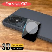 ป้องกันกล้องฟิล์มสำหรับ Vivo Y02 VivoY02 2023 3D ปกป้องป้องกันทุกส่วนเลนส์ HD ป้องกันกระจกนิรภัยป้องกัน