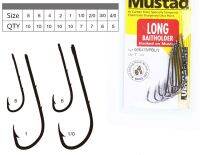 5แพ็ค/ล็อต Mustad Hooks สำหรับ Live ตกปลาเหวี่ยงเหยื่อ92647NP-BN # Double Backstab ตะขอหนอนหนามตะขอ Pesca อุปกรณ์ปลา