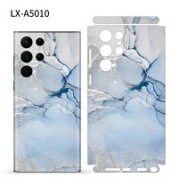 Marble Grain Decal Skin for Samsung S23 S22 Ultra Plus Back Screen Protector Film Full Cover Wrap Durable Sticker