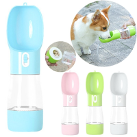 Dog Feeder Bowl Pet Water Bottle Portable Food Outdoor Travel Cup Drinking Multifunction Dispenser for Small Dog Cat Accessories