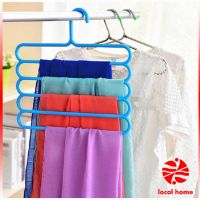 Thaihome ไม้แขวนอเนกประสงค์ ไม้แขวนผ้าพันคอ ไม้แขวนกางเกง ในตู้ผ้า ประหยัดพื้นที่ Pants Hanger