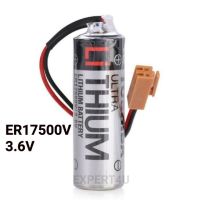 ER17500V 3.6V ขั้วต่อสีน้ำตาล หรือ CS1W-BAT01เทียบเท่ากันได้ / ของแท้ ของใหม่ สต๊อกเยอะ / ออกใบกำกับภาษีได้ / ราคา รวม vat แล้ว