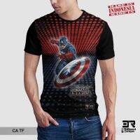 2023 In stock T-shirt/shirt FULL PRINTING Unique MOTIF UNISEX Tops Men Women Starting 1 Year Children UP TO JUMBO 5XL JUMBO/BIG SIZE Adult SUPERHERO AVENGERS 9527 CAPTAIN AMERICA TF，Contact the seller to personalize the name and logo