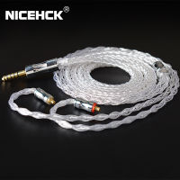 HOT”Nicehck Litzps - Pro Upgrade Cable 8 Core 4N Litz Pure Silver สายเคเบิ้ล 3 . 5 มม . 2 . 5 มม . 4 . 4 ชิ้น