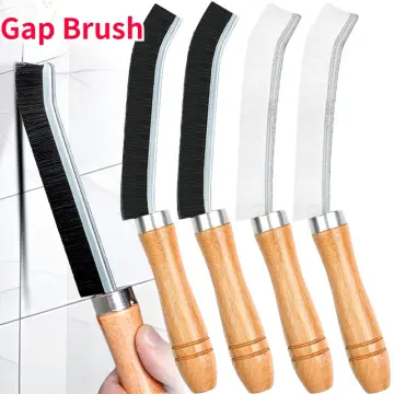4pcs Gap Cleaning Brush, Hard-Bristled Crevice Cleaning Brush, Grout Cleaner  Scrub Brush Deep Tile, Small Crevice Cleaning Brush Tool, for Kitchen,  Bathroom, Fan, Window Rails