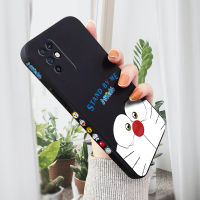 Jinsouwe เคสมือถือเคสโทรศัพท์เคส Infinix Note 10,เคสซิลิโคนขอบด้านข้างกันกระแทกสำหรับเด็กผู้ชายเด็กผู้หญิงลายการ์ตูนโดเรม่อน X693/Infinix Note 10 Pro X695 Note10 Pro NFC