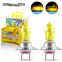 2pcs 100w H7 Halogen Lights Bulb H1 H3 H7 H4 H11 Car Headlight 9005 9006 H8 Fog Lamp Super Bright Halogen Headlight Lamp Yellow