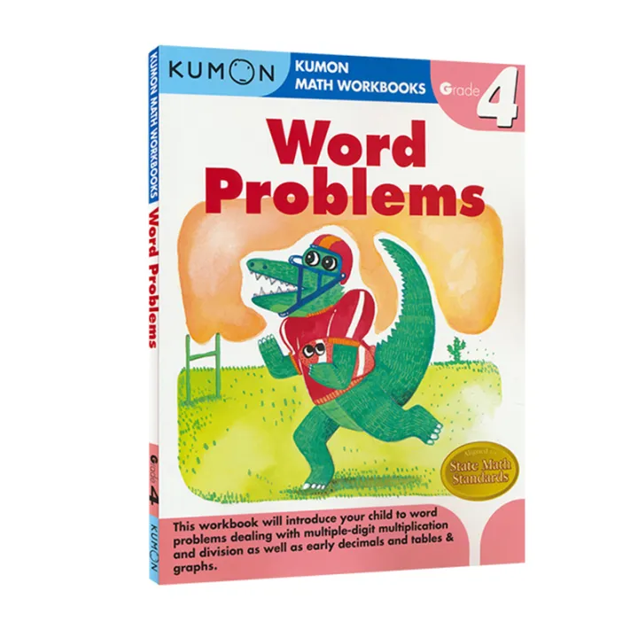 Kumon math workbooks word problems g4 original english mathematics