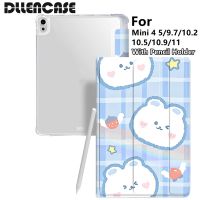 Dllencase เคส พร้อมช่องใส่ดินสอ สําหรับ Compatible For iPad 2021 Pro 11 2019 2020 10.2 7 8th Generation 2018 9.7 5 6th Mini 4 5 Air 4 10.5 10.9 A268