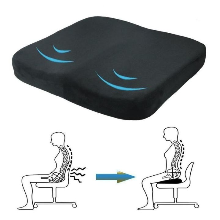 2023ใหม่กระดูกก้นกบตะโพกแก้ปวดหลัง-comfort-เก้าอี้สำนักงานเบาะรองนั่งในรถยนต์หมอนอิงรองกระดูกก้นกบเบาะรองนั่งทรงกระดูกกันลื่น