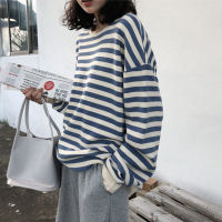 Sweater Womens Thin Fashionable Idle Style Striped Coat