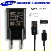 [On1ine 3C Digital} ที่ชาร์จความเร็วสูง Samsung ของแท้9V/1.67a อะแดปเตอร์ชาร์จ A71สาย Usb C Galaxy S8 S9 S10 Plus Note 10 9 8 A20 A30s A40 A50 A51 A70