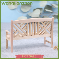 Wanglianzhon เก้าอี้ไม้สองรุ่น1:12บ้านตุ๊กตาเฟอร์นิเจอร์ในสวนอุปกรณ์เสริม