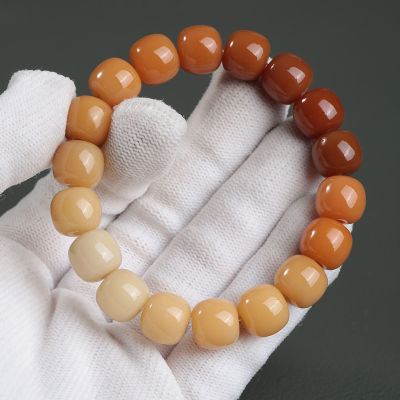 ค่อยๆ Weathering Gradient Pack Finger Bodhi Root Bracelet,มีดหลุมกลั่น,ลูกปัด Bodhi ธรรมชาติ,สร้อยข้อมือเดี่ยว LAUK