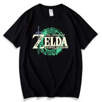 Oversize Mens T Shirt Kingdom Of Zelda Tears Short Sleeve Breathable Print High Quality Cotton Men Summer Fashion Tops Tee