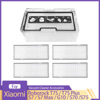 HEPA กรองฝุ่นกล่องชุดสำหรับ Xiaomi Roborock T7S T7S บวก S7 S7 Max G10 S75เครื่องดูดฝุ่นกวาดหุ่นยนต์ Accessroies ชิ้นส่วน