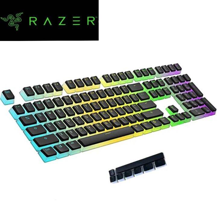 Razer Keycap 118 Keycaps ANSI Layout PBT Pudding Double Shot Backlit