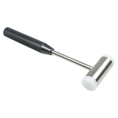 Dental Bone Hammer Stainless Steel Handle Double-Headed Nylon Hammer Extraction Tool Dental Surgery Instrument