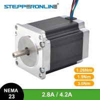 Nema 23 Stepper Motor 3Nm/1.9Nm/1.26Nm 4-lead 2.8A/4.2A 57 Motor Stepping Motor for 3D Printer CNC Engraving Milling Machine