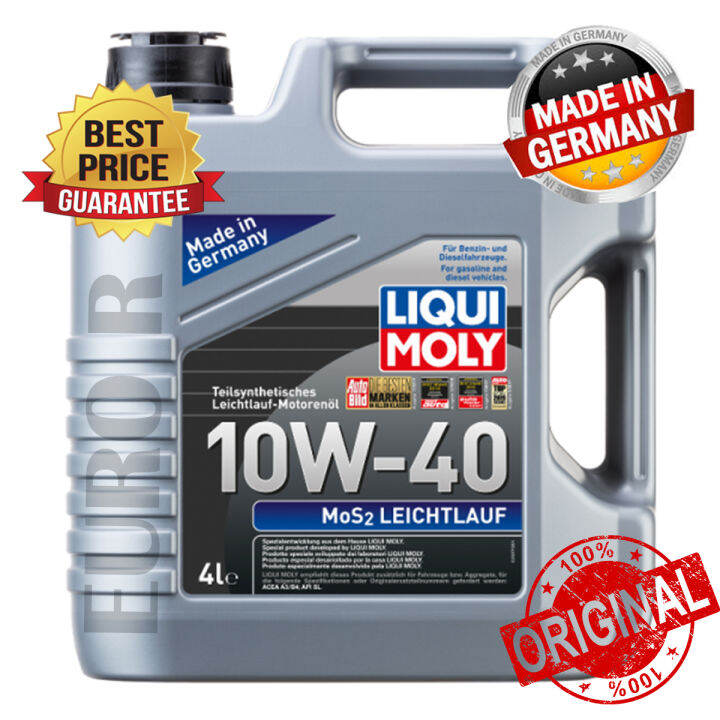 LIQUI MOLY ENGINE OIL 10W40 MOS2 LEICHTLAUF 4L Lazada