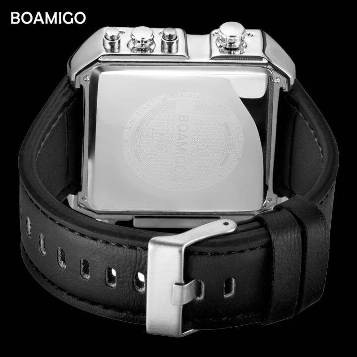 2021boamigo-brand-men-sports-watches-3-time-zone-big-man-fashion-military-led-watch-leather-quartz-wristwatches-relogio-masculino